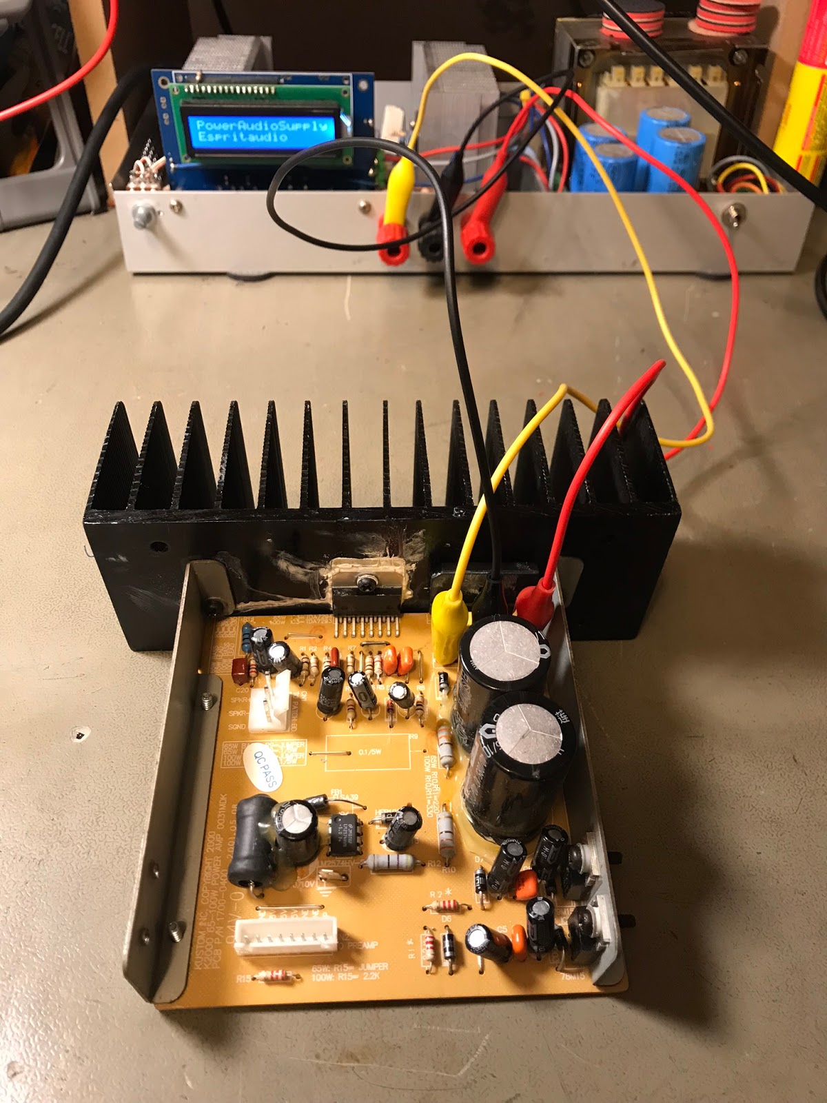 ESPRITAUDIO Repair of KUSTOM KBA 100 Bass Guitar Amplifier TDA7293 100W