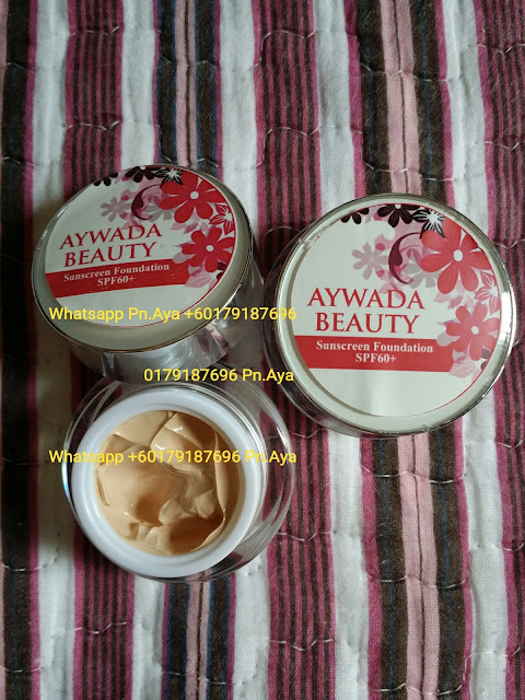 Aywada Beauty Sunscreen Foundation ialah merupakan bedak asas yang diperbuat daripada ekstrak cherry berkesan mengekalkan kelembapan pada kulit anda , anti oksidan tinggi serta mempercepatkan proses pemutihan wajah dengan selamat dan berkesan. Aywada Beauty Sunscreen Foundation nie mengandungi SPF 60 utk menghalang daripada kulit gelap.Selain itu bedak asas nie jg membantu menutup cela,jeragat,jerawat dan parut di samping menjadikan kulit lebih cantik dan berseri. ANDA TIDAK PERLU MENGGUNAKAN BEDAK,CUKUP DENGAN MENCALIT AYWADA BEAUTY SUNSCREEN FOUNDATION SAHAJA!MUDAH,RINGKAS DAN MENJIMATKAN!!! Sebekas boleh tahan2-3 bulan & harga sangat murah!semakin berpeluh kulit lebih nampak gebuuuu!Tunggu apa lagi Jom la order sekarang!. HARGA: 1 PCS 10 GRAM RM40 S/M..RM45 S/S..FREE POSLAJU 1 PCS 5 GRAM RM25 S/M..RM30 S/S..FREE POSLAJU WHATSAPP 0179187696 #aywadabeauty #sunscreenfoundation #foundationspf60 #aywadabeautyfoundation #sayajualfoundation #bazarpaknil #bazaarpaknil #sayajualkrimspf #sayajualkrim #readystockmalaysia #produkartismalaysia #produkkecantikanmalaysia #bazarpaknil #bazaarpaknil #produkkecantikkan #dropshipagenmalaysia #dropship #agendropship #produkdropship #dropshipmalaysia #malaysia #instashopmalaysia #sayajual #visitmyig #visitmyigmalaysia #sayajualmurah #readystockmalaysia