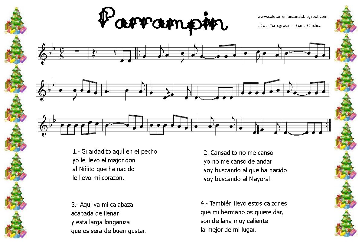 Partituras populares, infantiles y tradicionales para principiantes