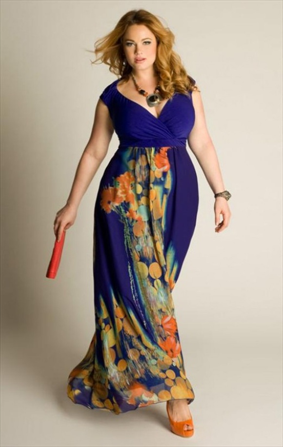 plus sized maxi dresses