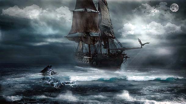 Image result for The Flying Dutchman ghost ship
