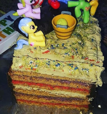 vegan rainbow cake