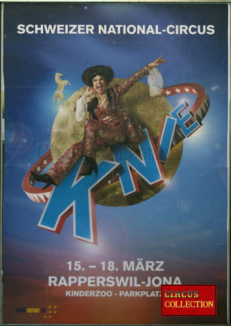 Affiche pour la suisse alémanique du Cirque Knie  avec  Helga Schneider