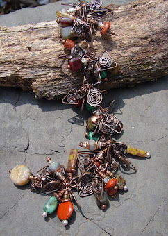 Desert Storm Copper Gem Bracelet