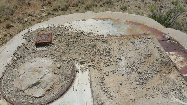 Abandoned Unearthed Titan II missile silo in Arizona
