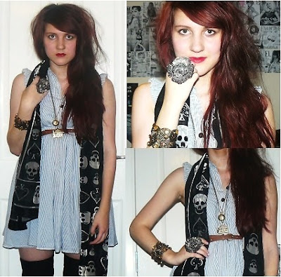 River Island Skull Scarf