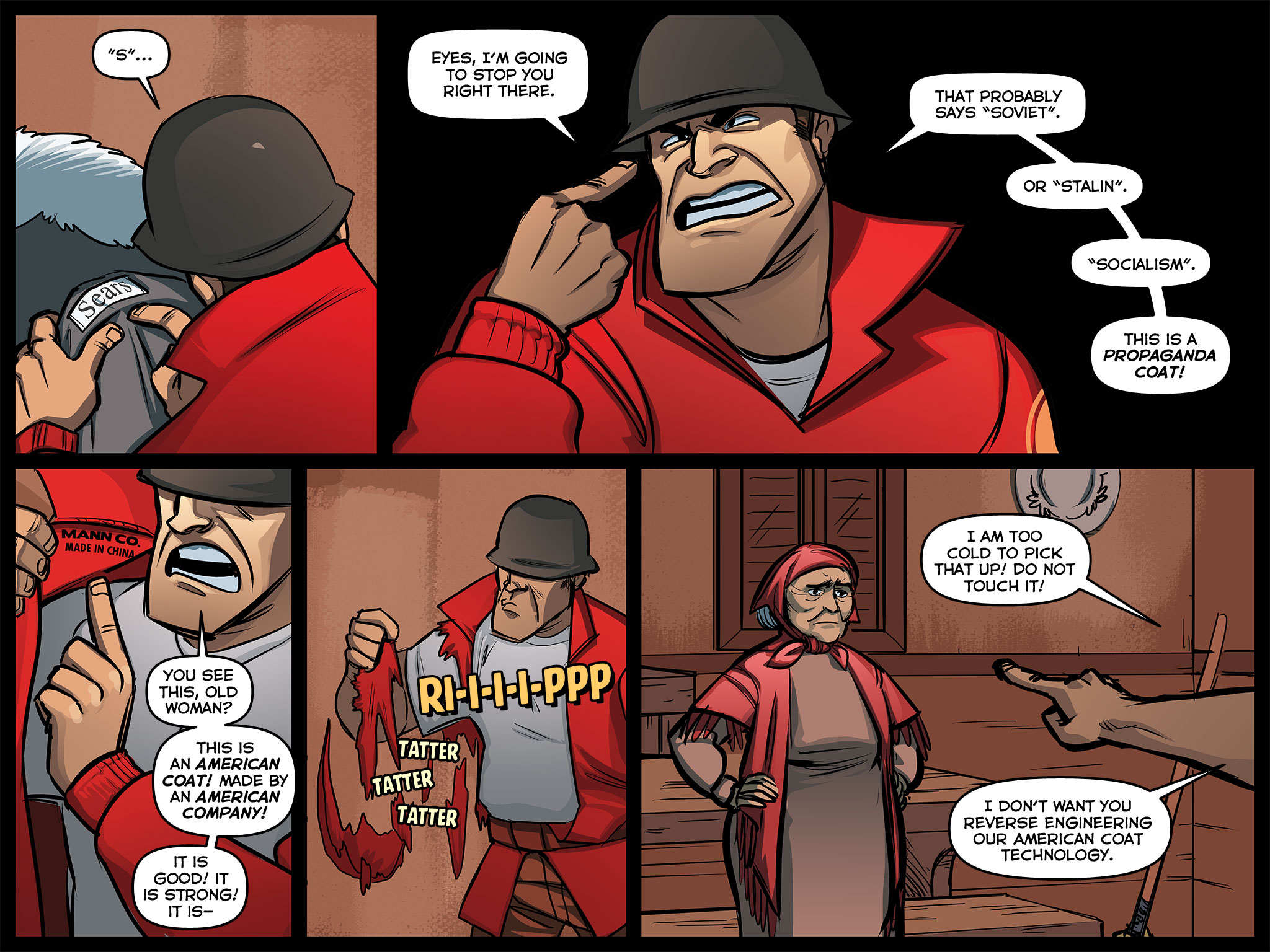 Read online Team Fortress 2 comic -  Issue #3 - 4