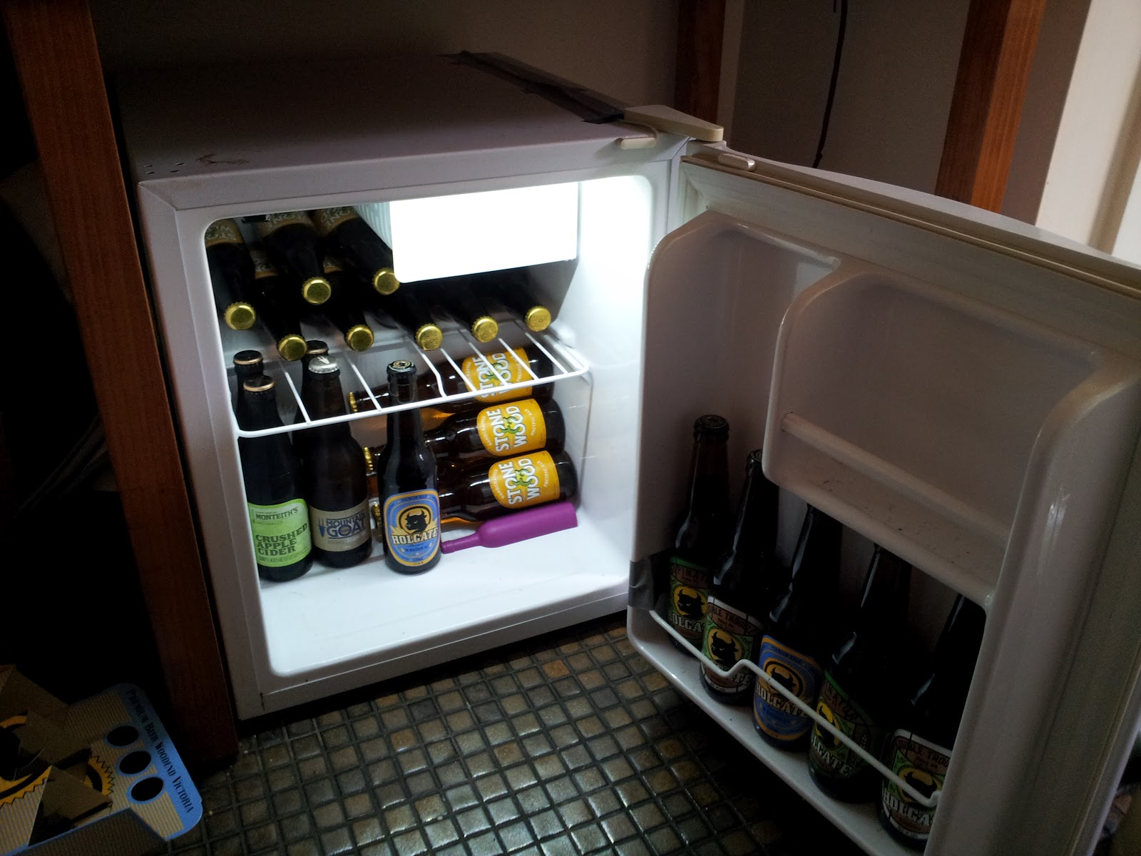 Scrapyard Electric Project Beer Fridge Lighting