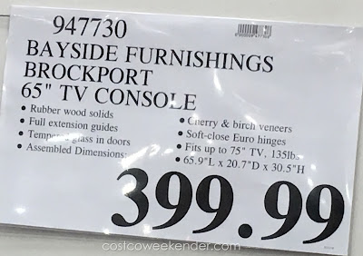 Deal for the Bayside Furnishings Brockport TV Console at Costco