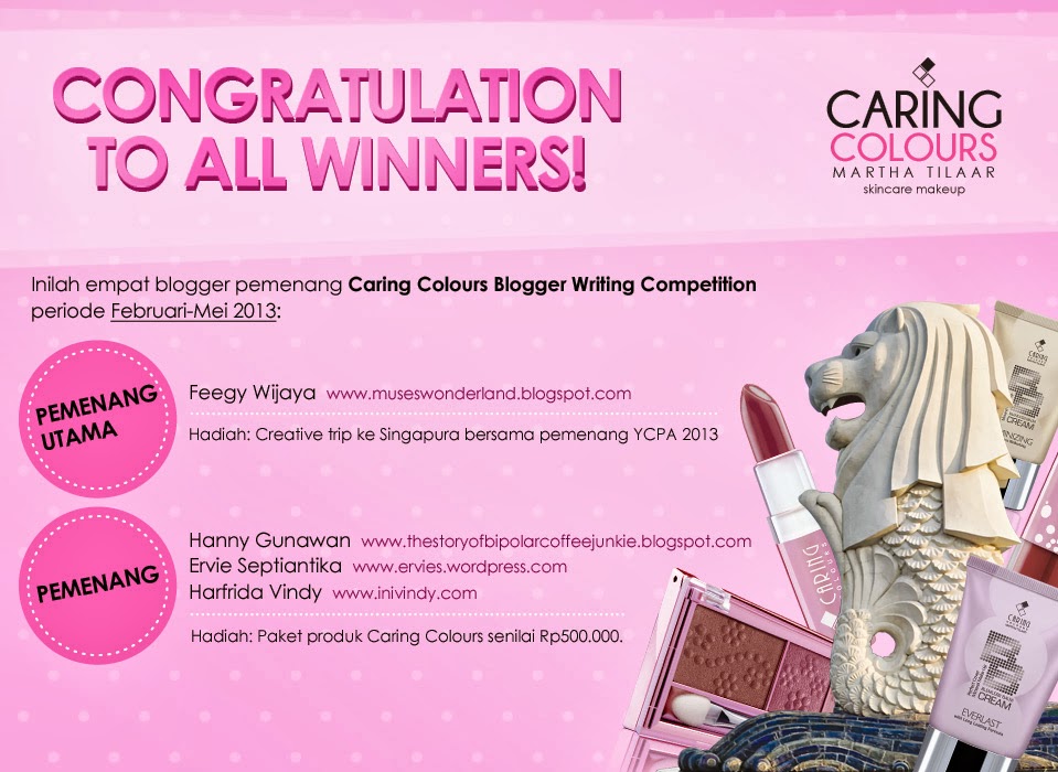 WINNER: CARING COLOUR BLOGGER WRITING COMPETITION