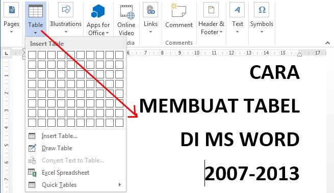 Inilah Cara Membuat Dan Mengedit Tabel Di Microsoft Word Secara Cepat Dan Mudah Borneotutorials