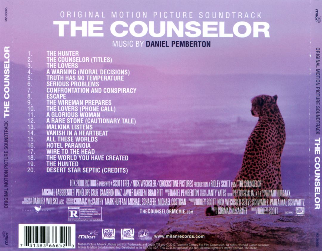 Soundtrack Covers The Counselor (Daniel Pemberton)