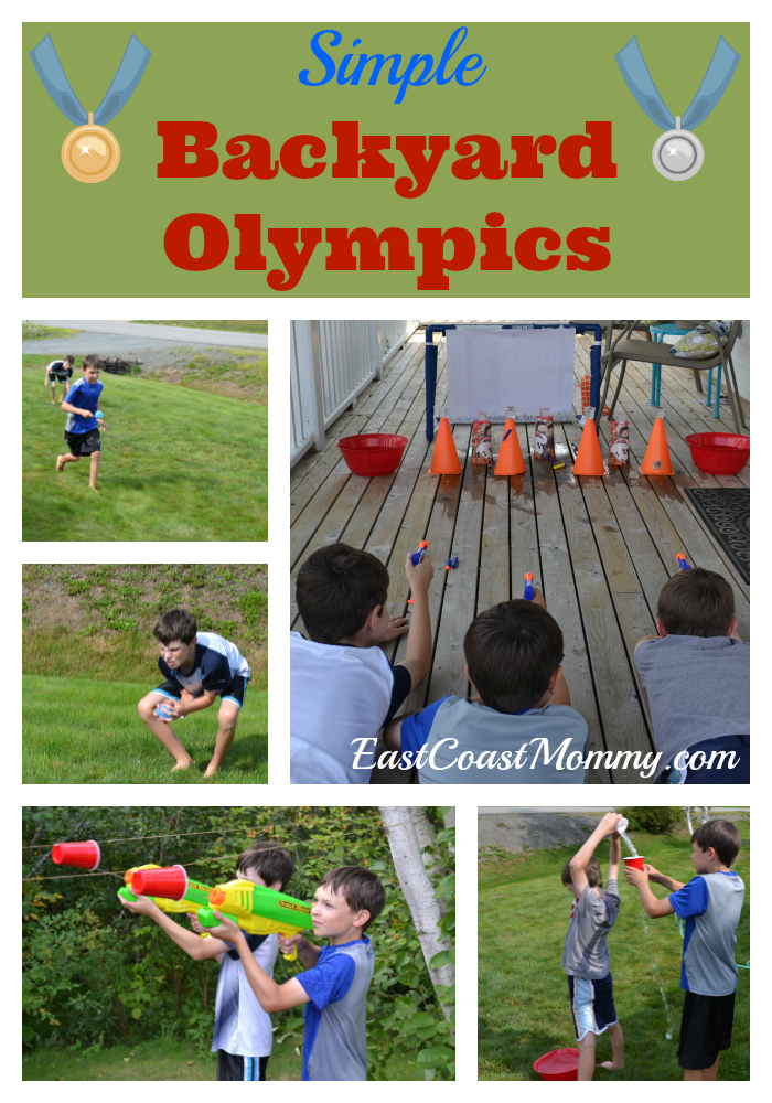 East Coast Mommy Hosting a simple Backyard Olympics