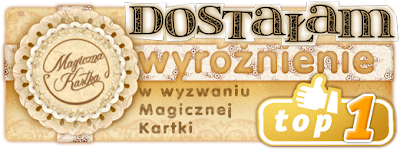 Wyzwanie recyklingowe - otrzymałam wyróżnienie