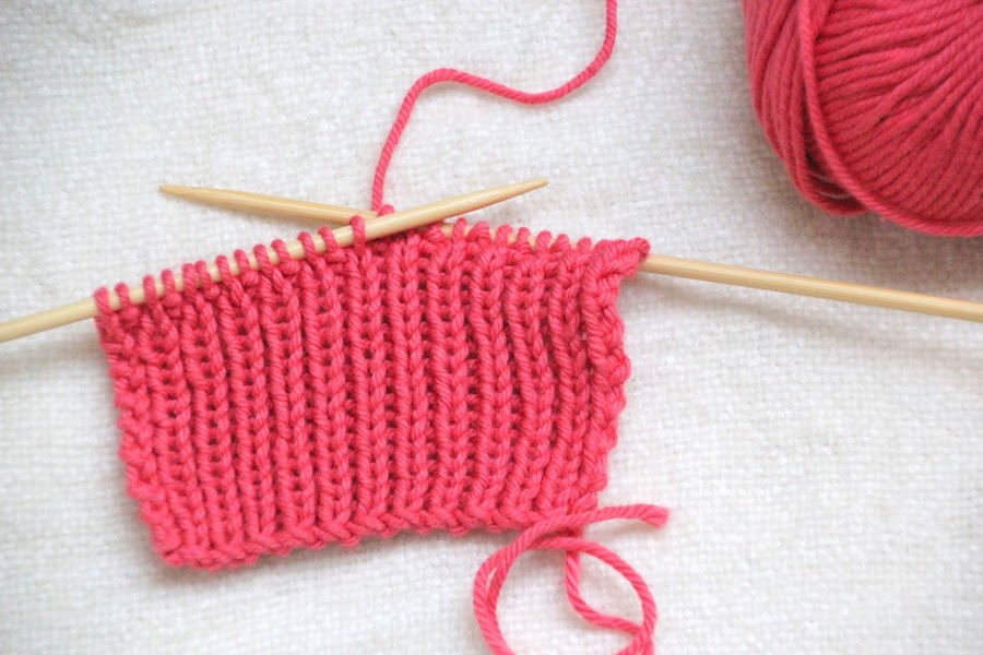 APRENDER A TEJER CON DOS AGUJAS Punto elástico ó de patente