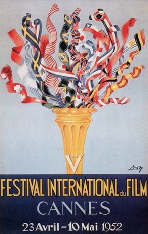 1952 cannes festival de film poster