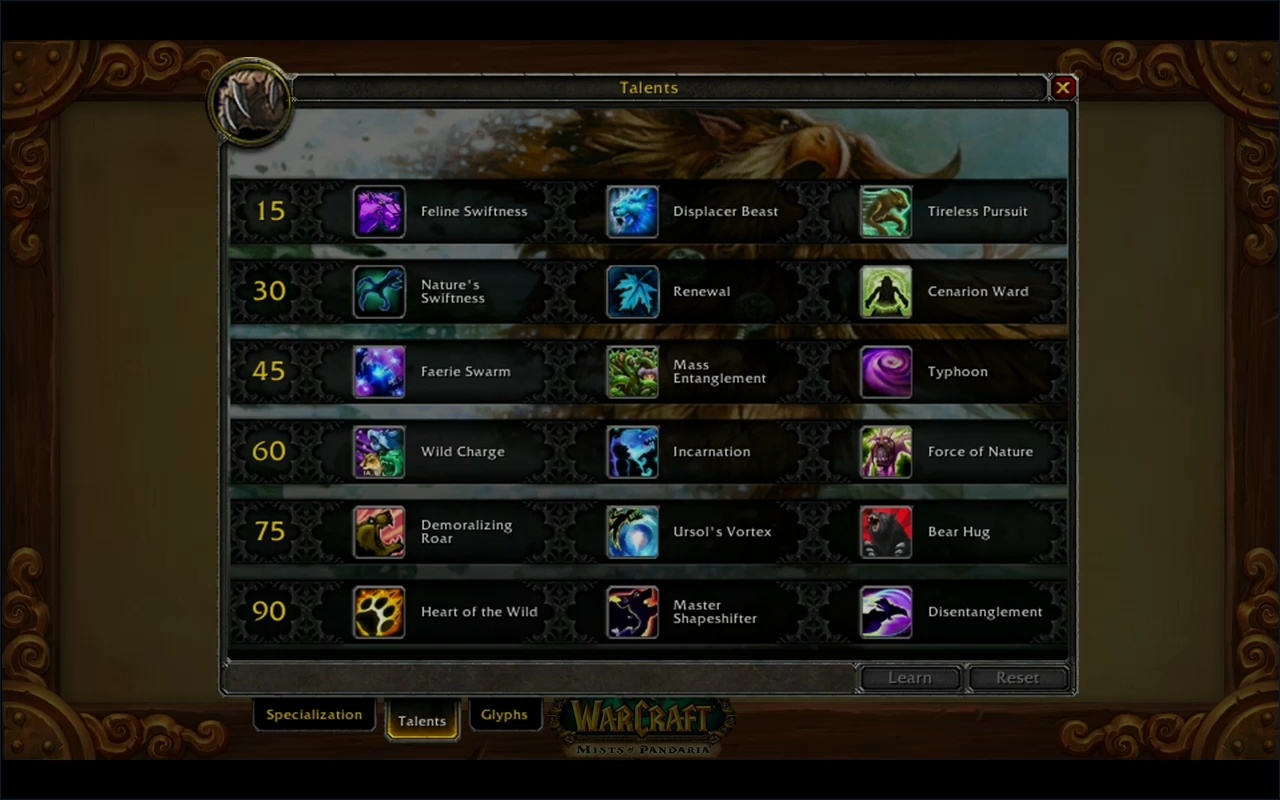 Out of Ashes Mists of Pandaria Druid Talent Review