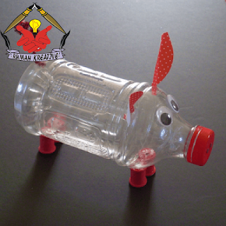 celengan babi dari botol 