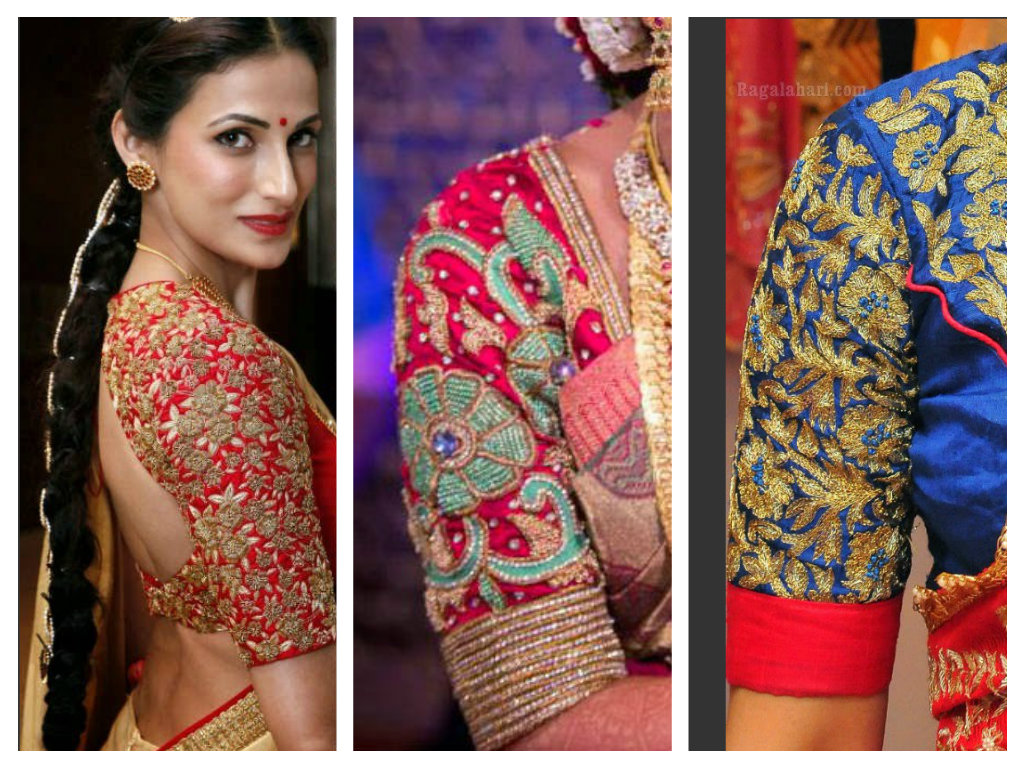 Elbow Length Blouse Designs for Silk Sarees Saree Blouse Patterns