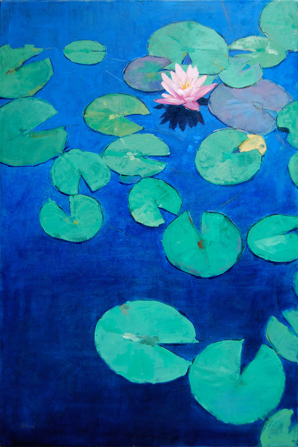 Patrick Saunders Fine Arts Throwback Thursday Waterlily Painting