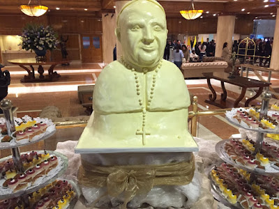 graven image of Pope Francis