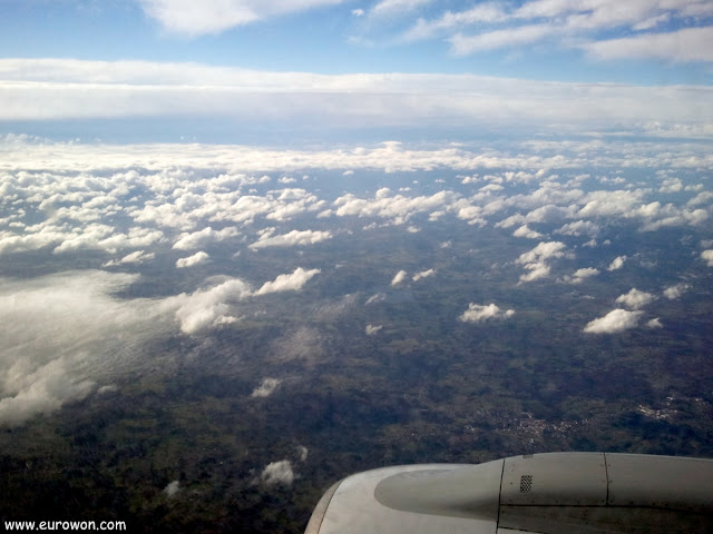 Nubes vistas desde un avión