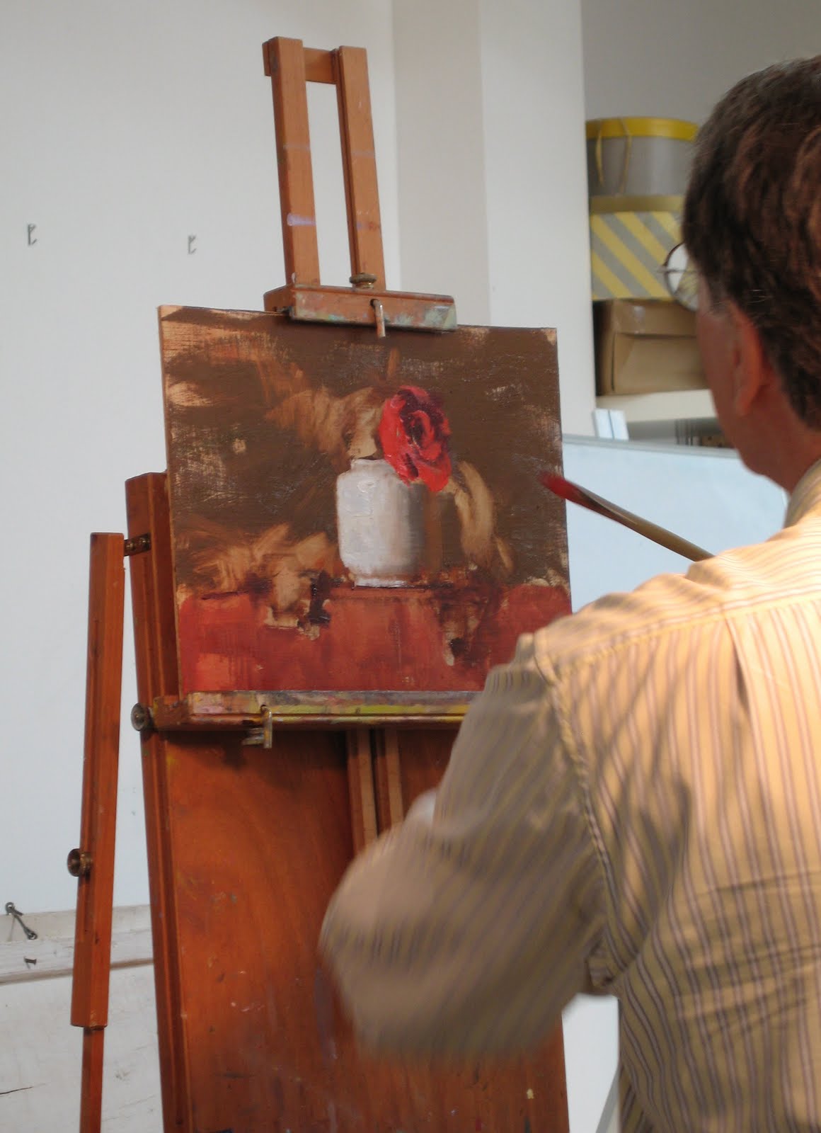 Pat Fiorello Art Elevates Life Studying Still Life Oil Painting with