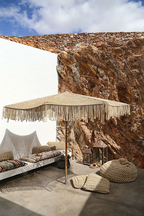 blog deco - amenager une terrasse boheme