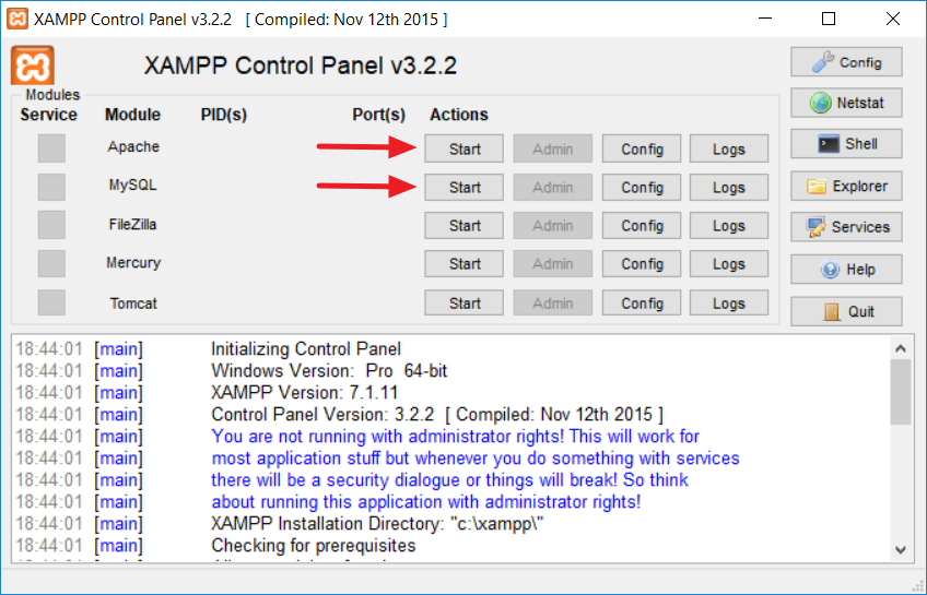 Masalah mysql di xampp 1.7.3 for mac windows 7 Masalah mysql di xampp 1.7.3 for mac windows 7
