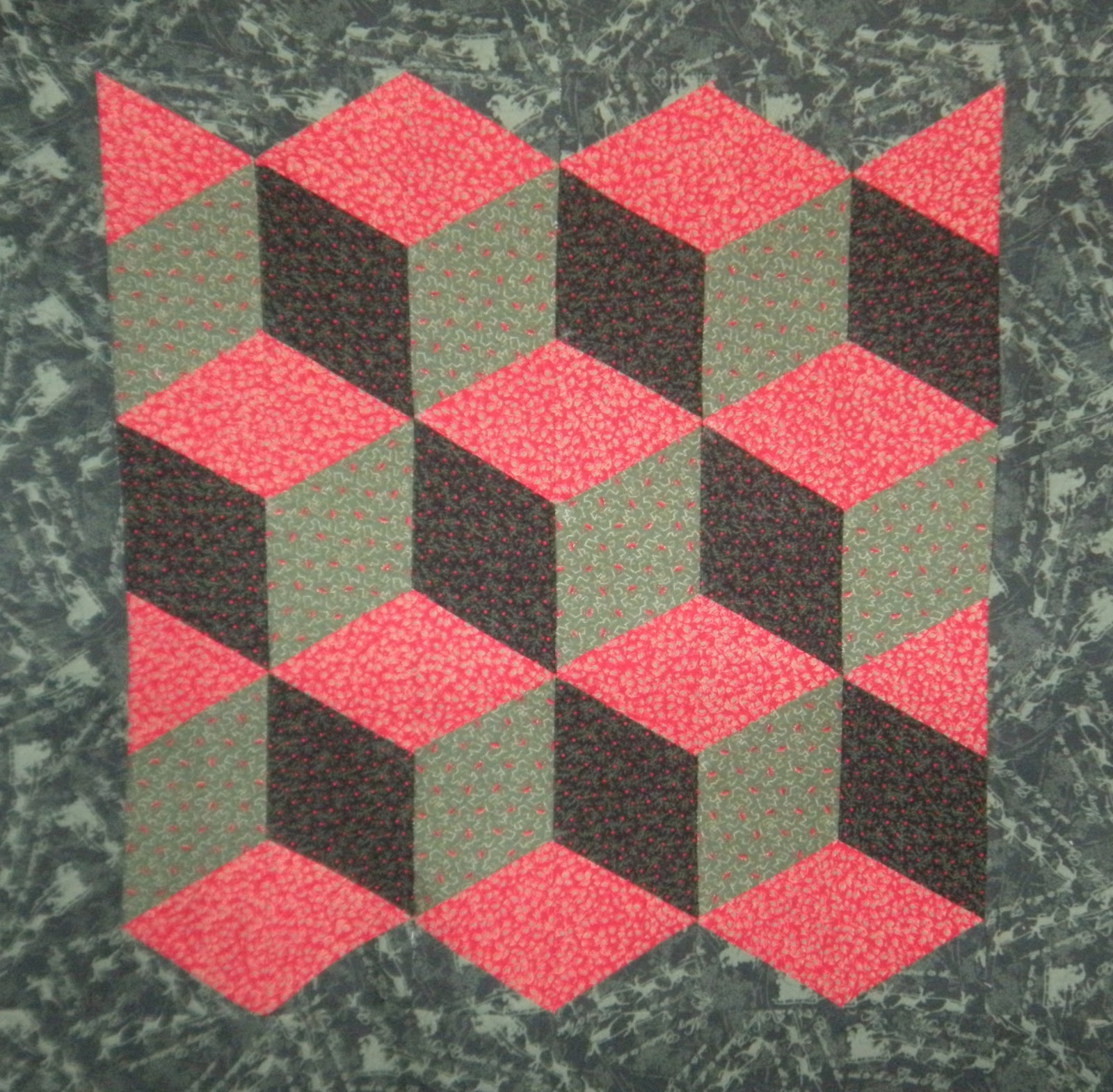 Life in the Scrapatch Tumbling Blocks Tutorial Part 3 Finishing