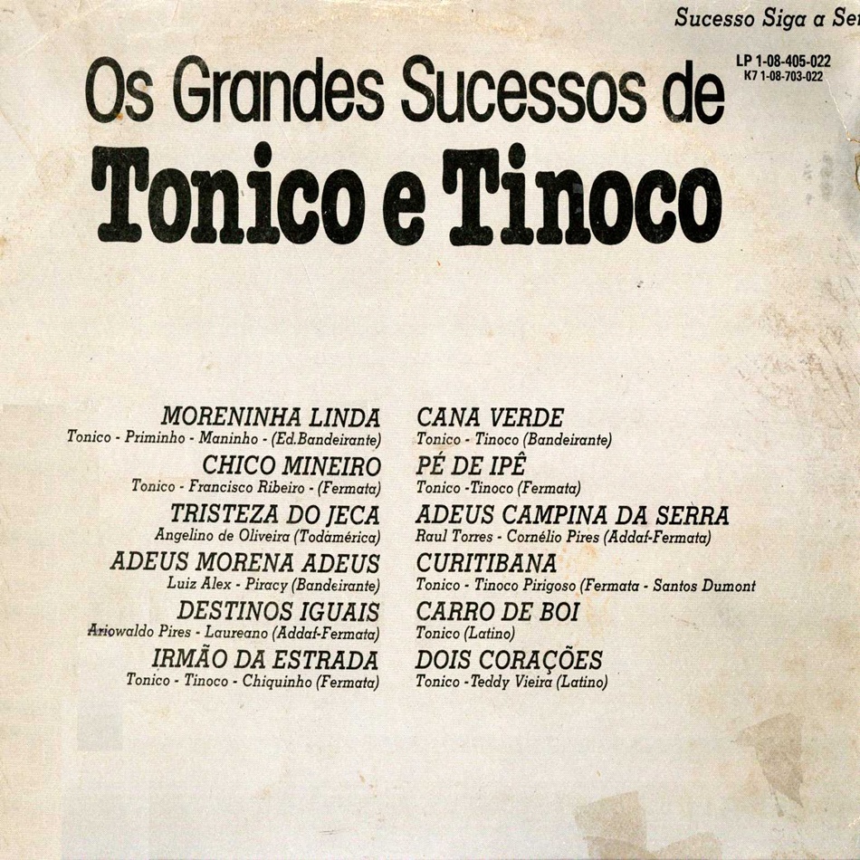 TONICO E TINOCO GRANDES SUCESSOS Musicas Del Mercosur TONICO E TINOCO GRANDES SUCESSOS Musicas Del Mercosur