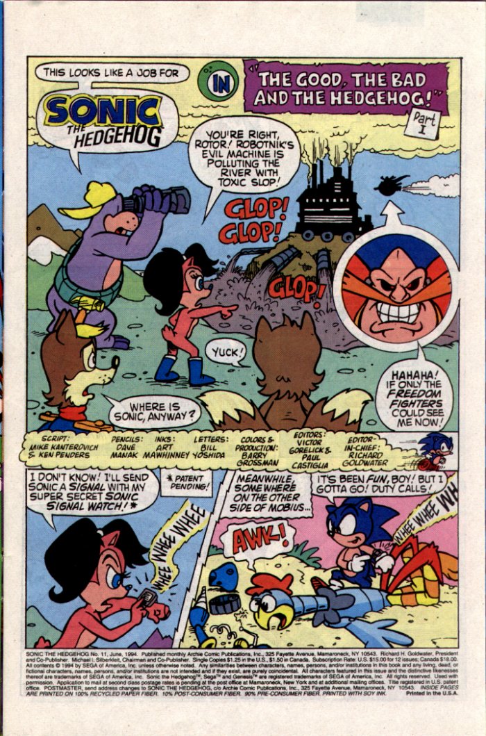 Sonic The Hedgehog (1993) issue 11 - Page 2