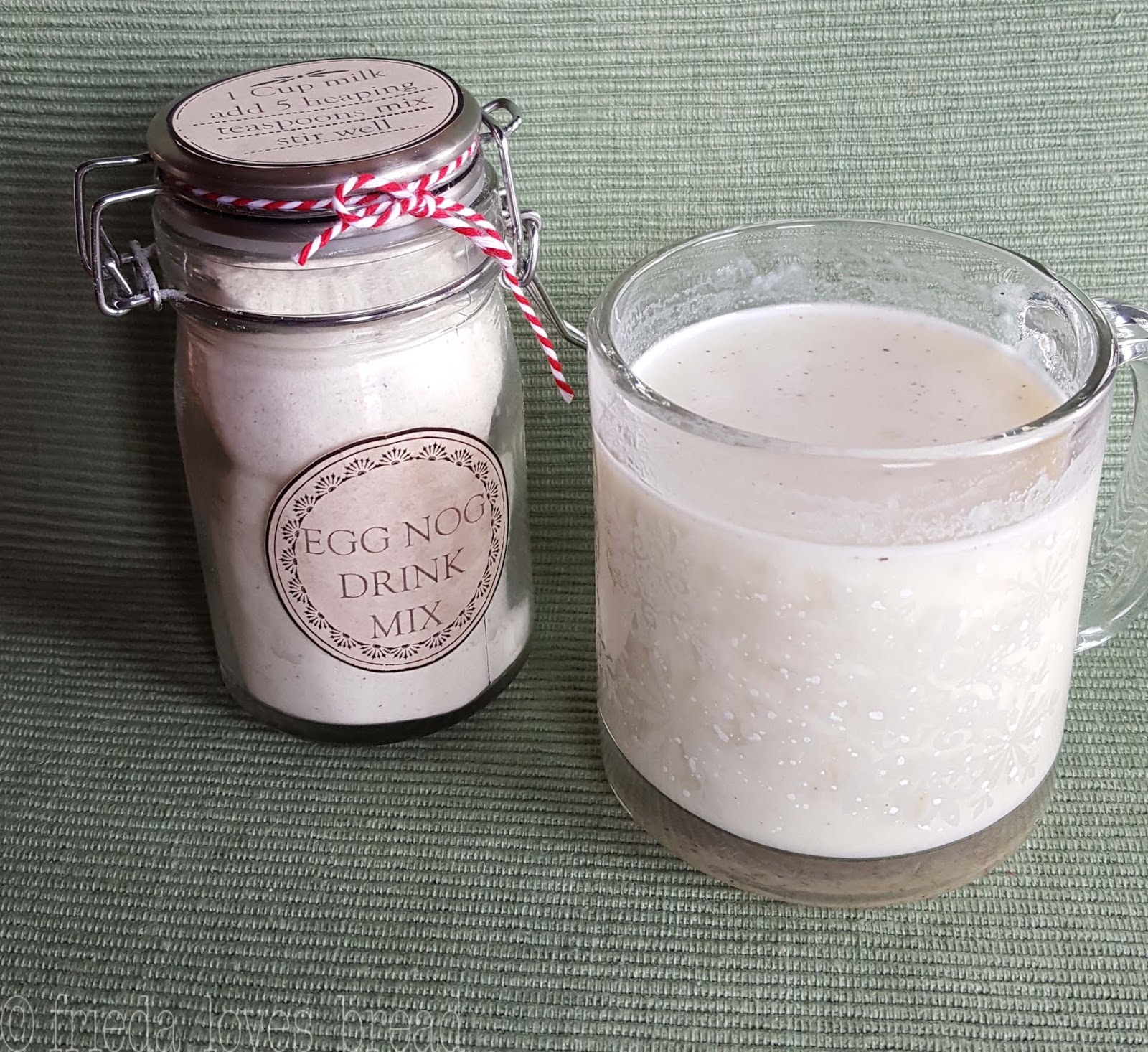 Frieda Loves Bread Instant Egg Nog Drink Mix Enjoy Year Round!