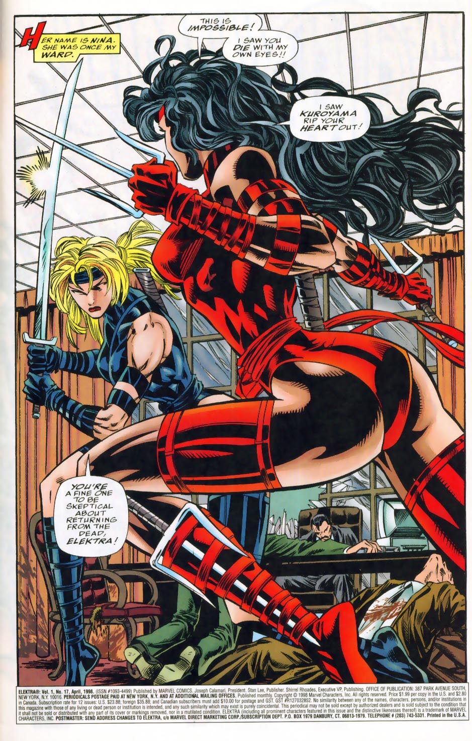 Read online Elektra (1996) comic -  Issue #17 - The Circle Unbroken - 2