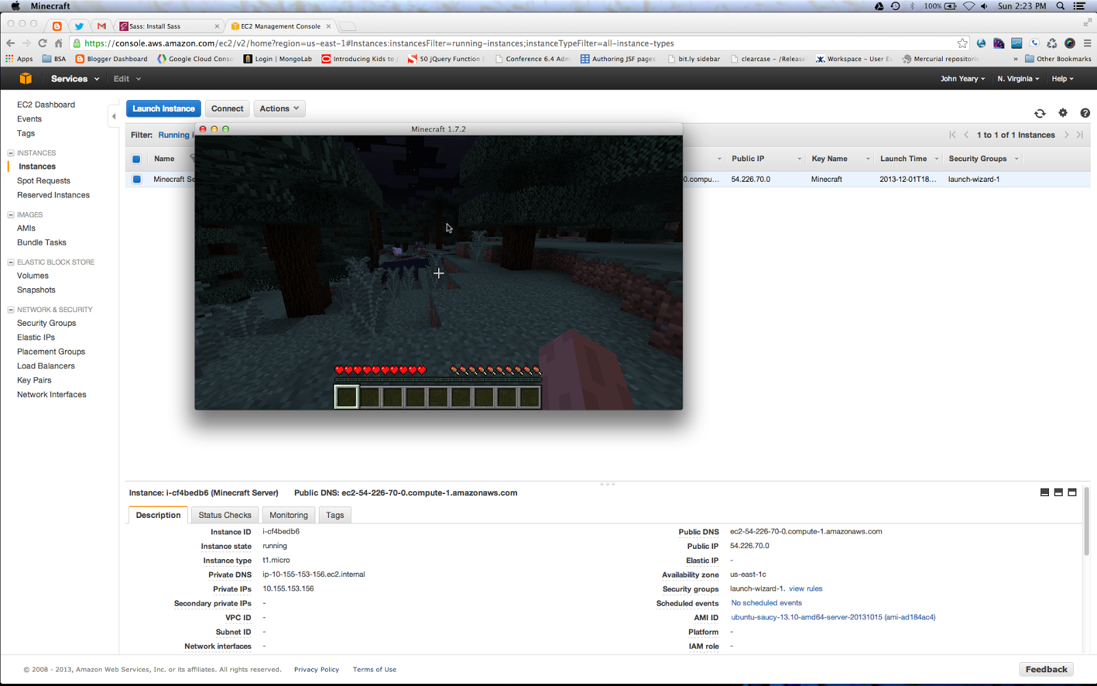 Minecraft Server on Amazon Elastic Compute Cloud (EC2)