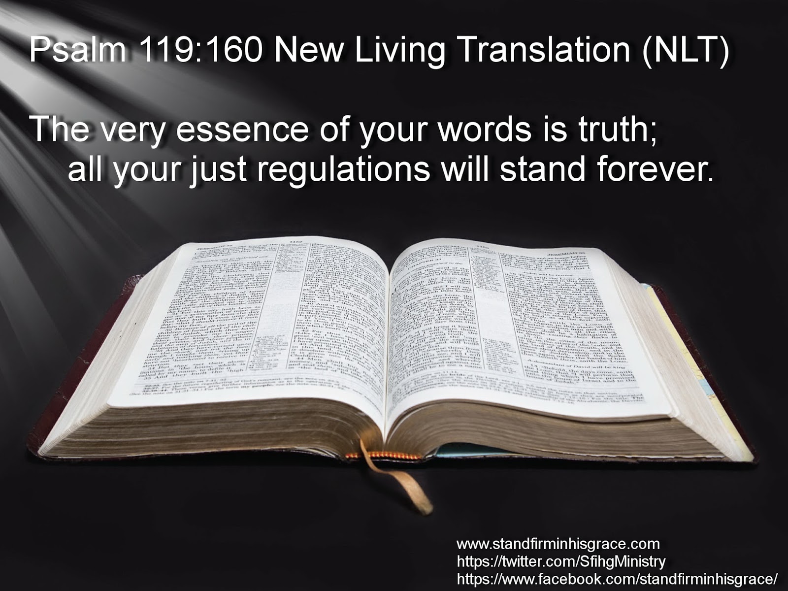 Stand Firm In His Grace Daily Word Of God Psalm 119 160 Stand Firm In His Grace Daily Word Of God Psalm 119 160