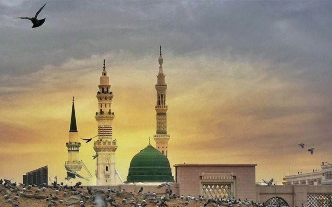 Beautiful Sunset Behind The Masjid E Nabawi Saw Shock Free Nude Porn