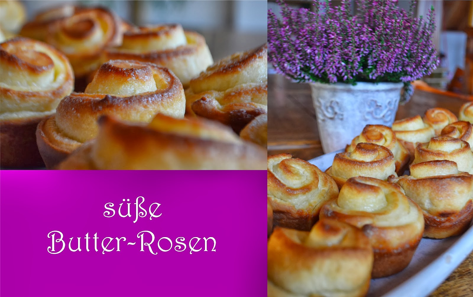 Butterrosen Rezept - Butterrosen &amp; Kräuterbutterrosen