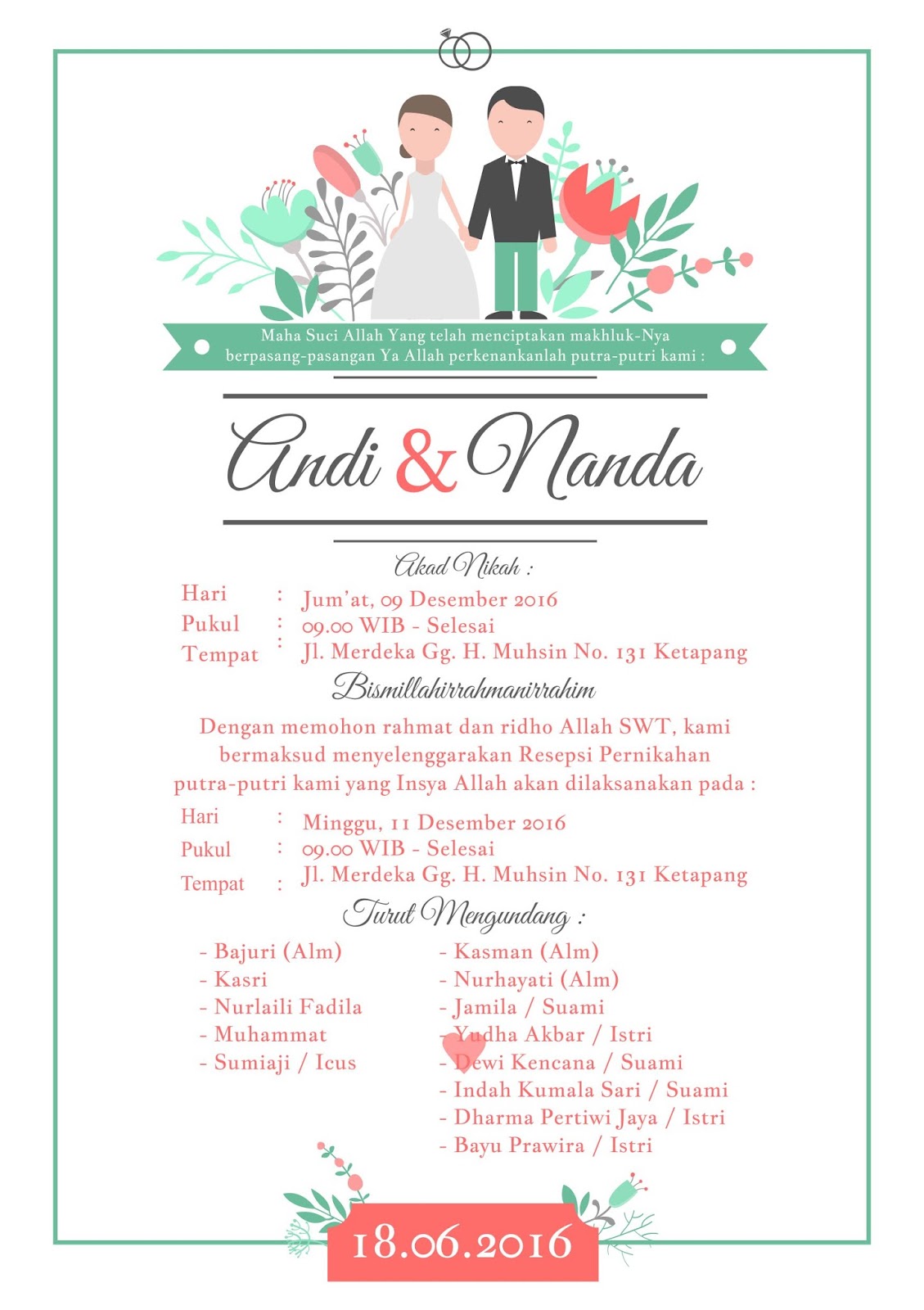 Template Undangan Pernikahan Unik Cdr Peatix Beli template undangan online berkualitas dengan harga murah terbaru 2021 di tokopedia! peatix