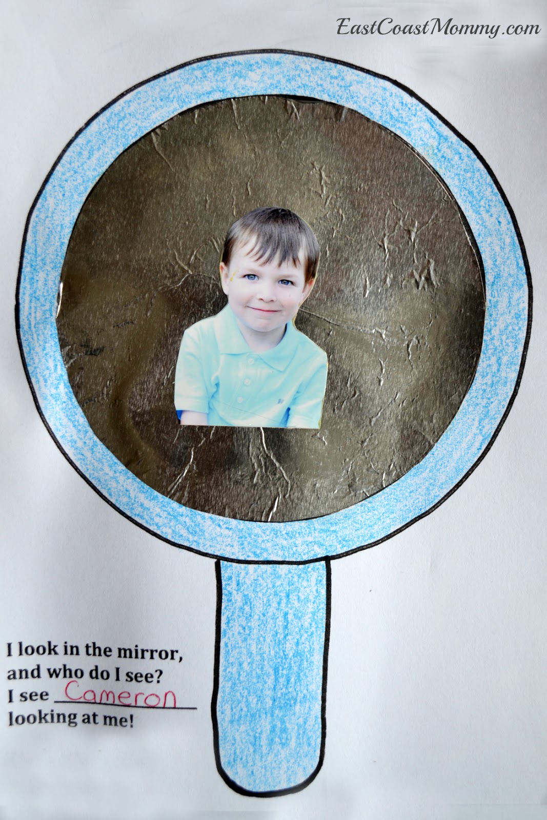 East Coast Mommy: "All About Me" Preschool Crafts