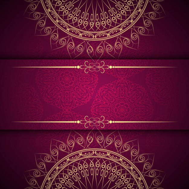 Abstract beautiful mandala design background Free Vector