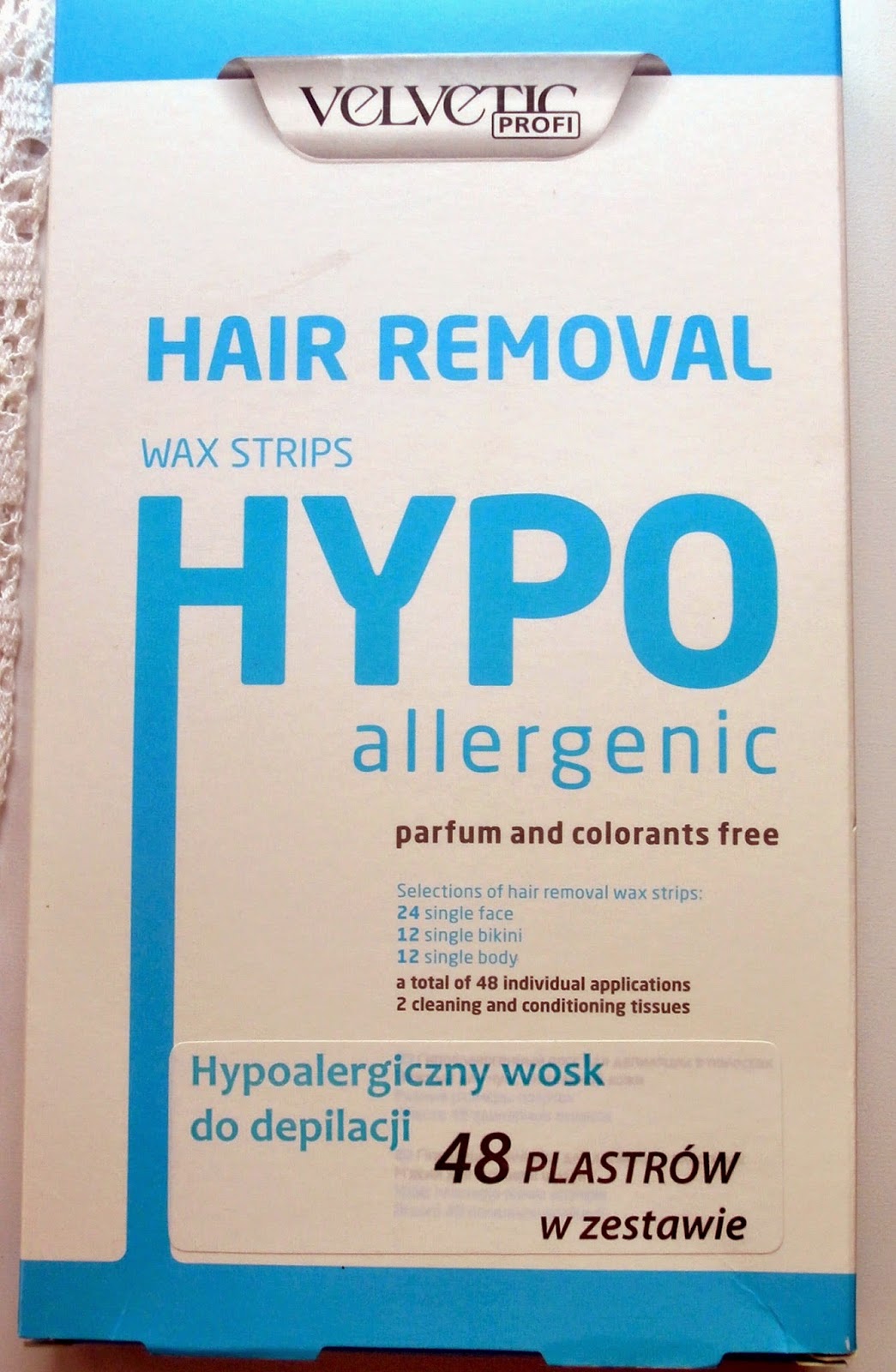 Wosk w plastrach do depilacji ciała. To co kobieta lubi najbardziej...