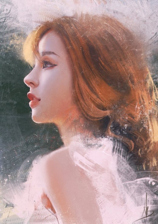 As ilustrações e pinturas digitais com lindas mulheres de Trung Bui Trung Bui artstation deviantart ilustrações mulheres orientais beleza sensualidade