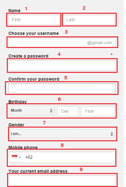 Membuat akun Gmail Membuat akun Gmail