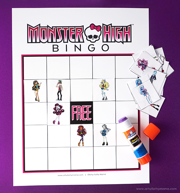 Download and print Free Printable Monster High Bingo to play at parties and just for fun!