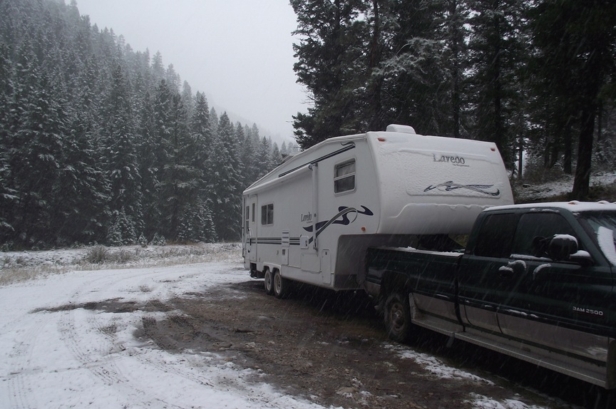 Stitchin' & Life in a Small Town Camping in the Little Belt Mountains