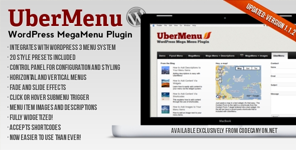 Ubermenu V2 0 Wordpress Mega Menu Plugin Script Download Share 