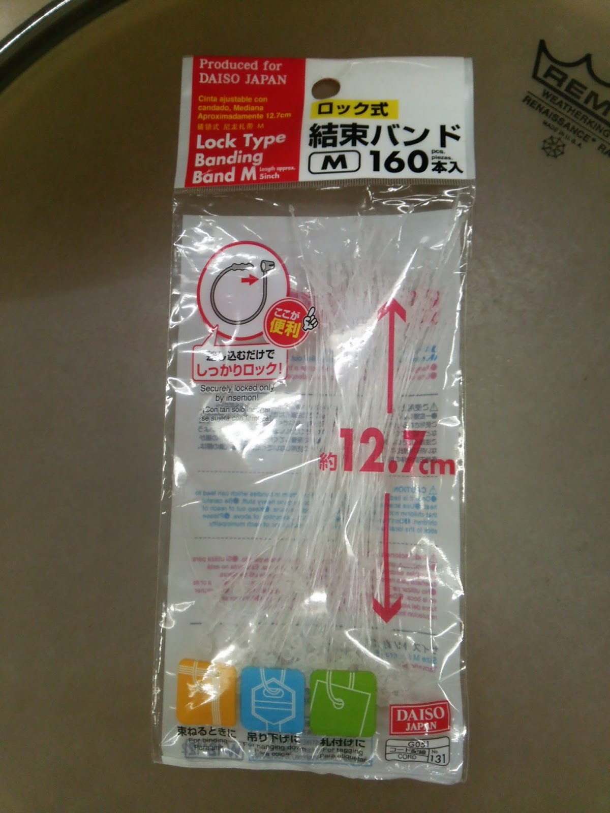 トライアングル二点づりに便利な100円均一の結束バンド