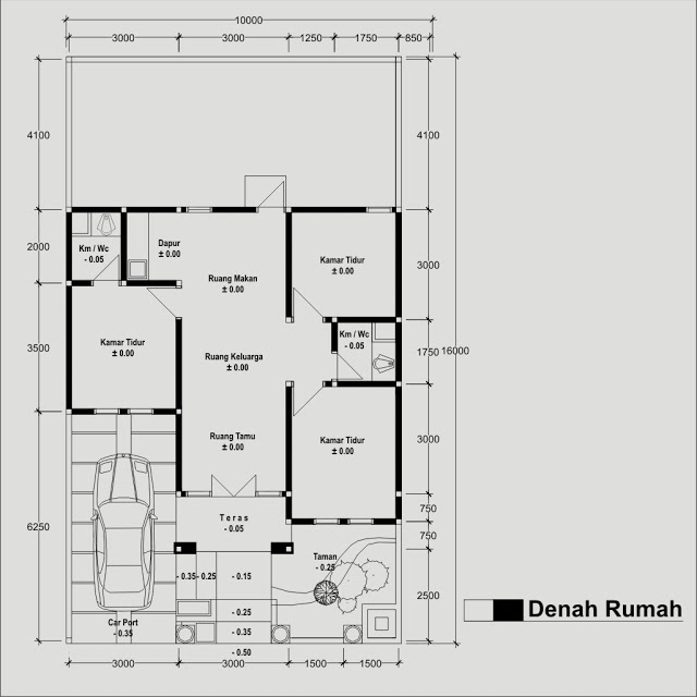 Contoh Desain Rumah Minimalis Type 70 1 Lantai - Desain 