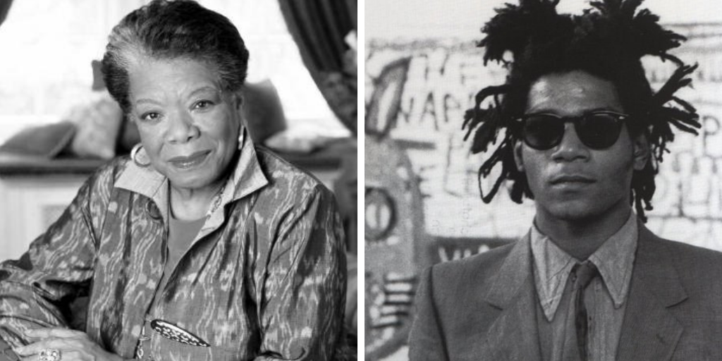 Maya Angelou e Jean-Michel Basquiat